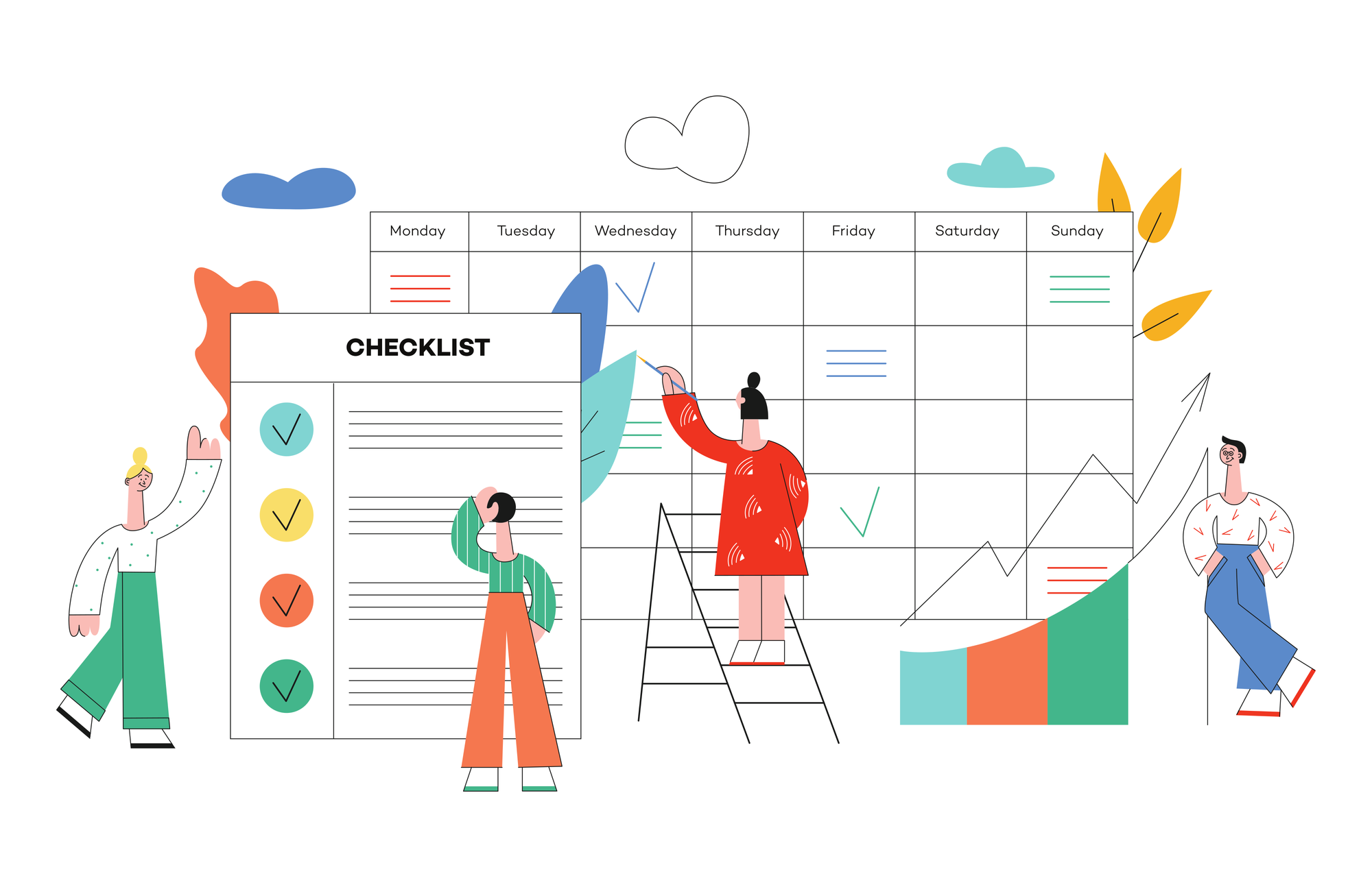 Check-list et tableau Kanban illustrant les principes de l’approche Lean pour optimiser les processus DevOps